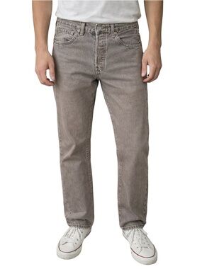 Levi’s 501 Cream Men's Straight-Leg Jeans Size 29 Waist 30 Length